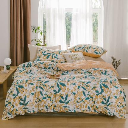 珺柔 2019新款13070全棉四件套 硕果盈枝