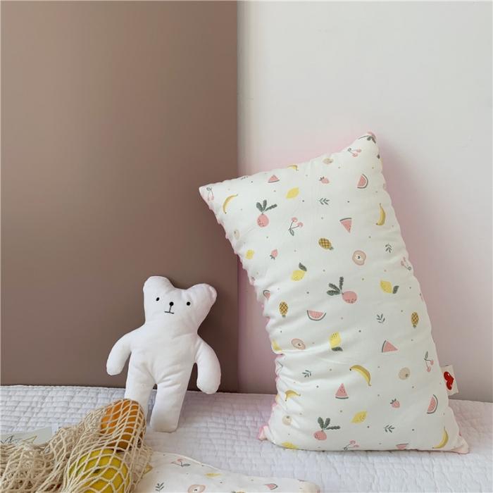 91家纺网 家纺一手货源 找家纺 星期八 2019新款ins双面豆豆安抚枕30*50cm水果派