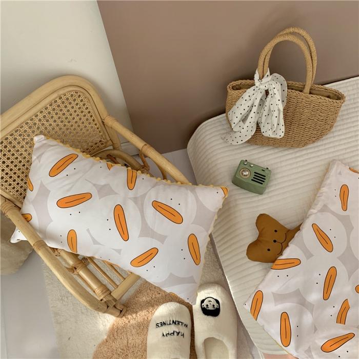 91家纺网 家纺一手货源 找家纺 星期八 2019新款ins双面豆豆安抚枕30*50cm油条鸭