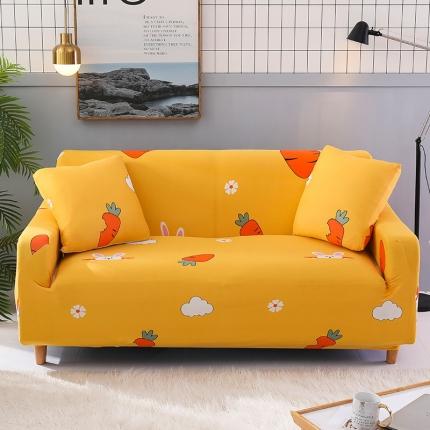 91家纺网 家纺一手货源 找家纺 爱妮灵蚊帐 2019新款弹力万能沙发套 可爱萝卜