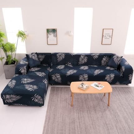 91家纺网 家纺一手货源 找家纺 爱妮灵蚊帐 2019新款弹力万能沙发套 叶语浪漫