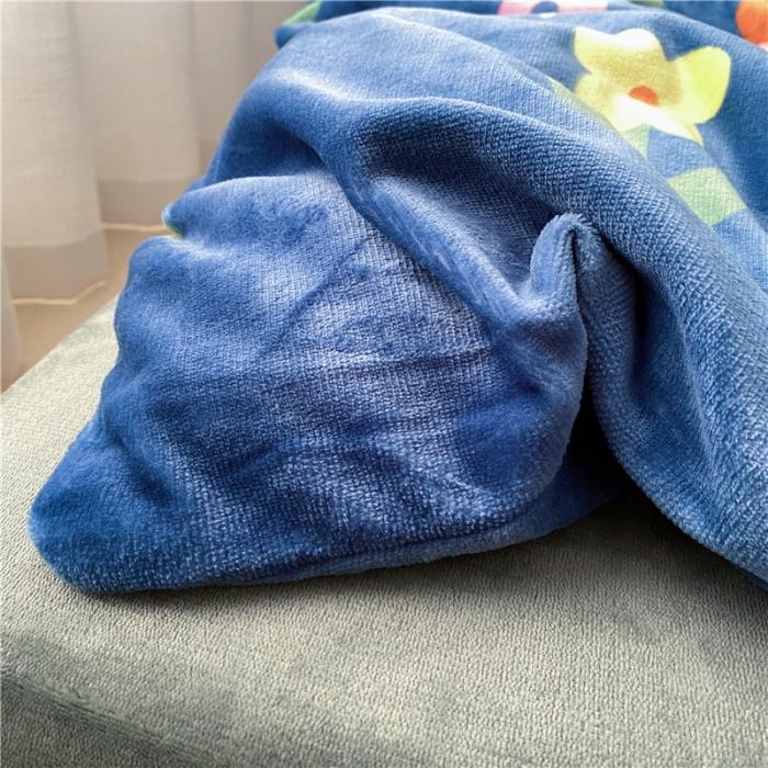 91家纺网 家纺一手货源 找家纺 时年 2019牛奶绒印花保暖四件套童模图 露娜