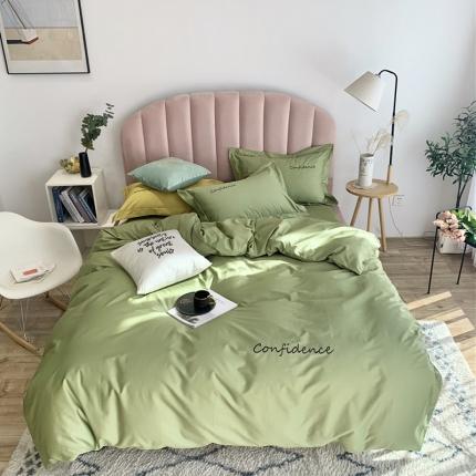 91家纺网 家纺一手货源 找家纺 （总）柚子家纺 2020新款100支贡缎澳棉绣花四件套实拍