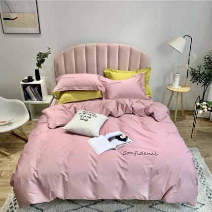 91家纺网 家纺一手货源 找家纺 （总）柚子家纺 2020新款100支贡缎澳棉绣花四件套实拍