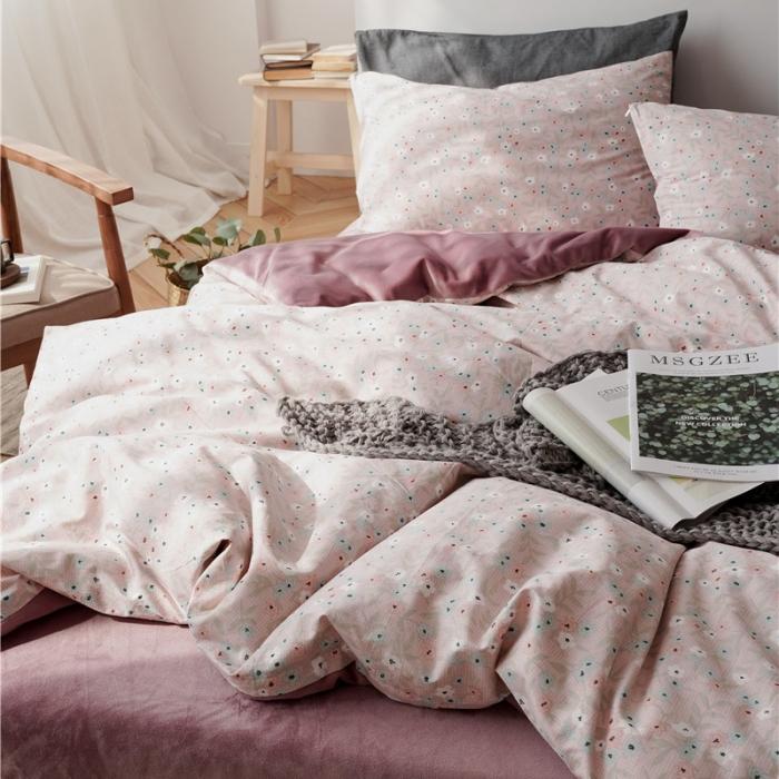 91家纺网 家纺一手货源 找家纺 棉眠 2019新款棉加绒四件套 花季