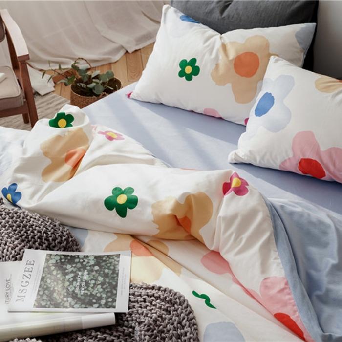 91家纺网 家纺一手货源 找家纺 棉眠 2019新款棉加绒四件套 少女花季