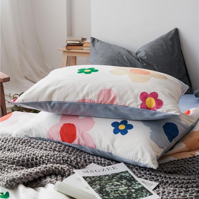 91家纺网 家纺一手货源 找家纺 棉眠 2019新款棉加绒四件套 少女花季