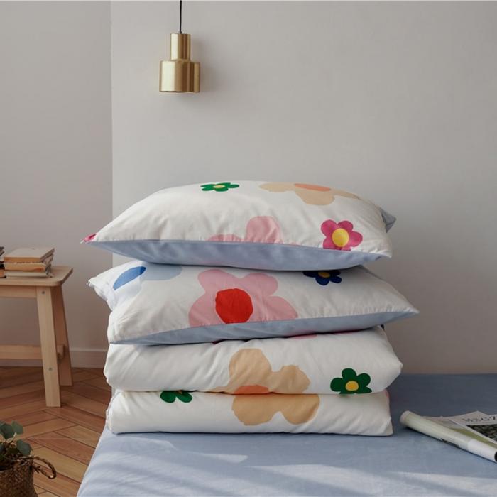 91家纺网 家纺一手货源 找家纺 棉眠 2019新款棉加绒四件套 少女花季