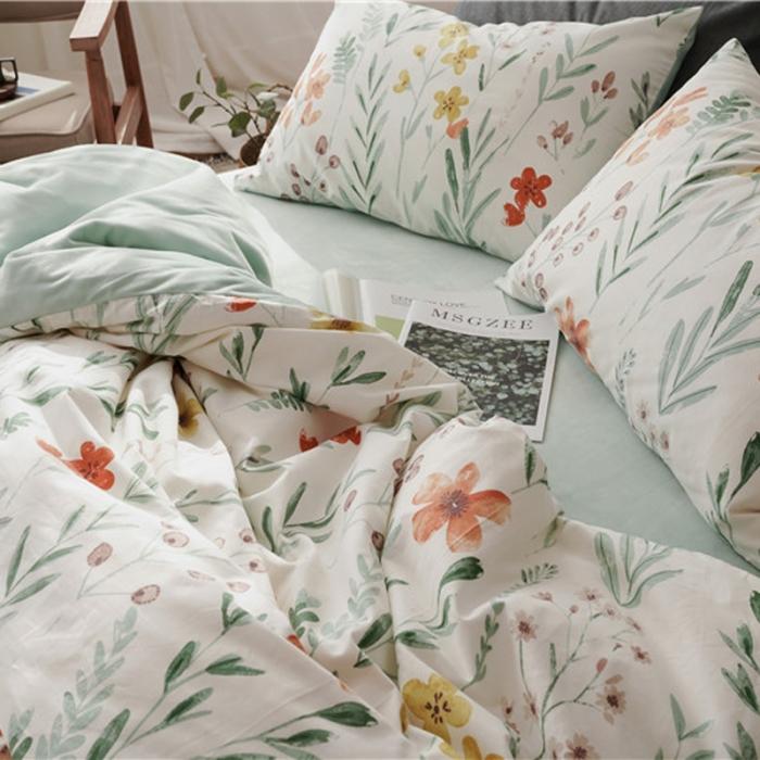 91家纺网 家纺一手货源 找家纺 棉眠 2019新款棉加绒四件套 夏意