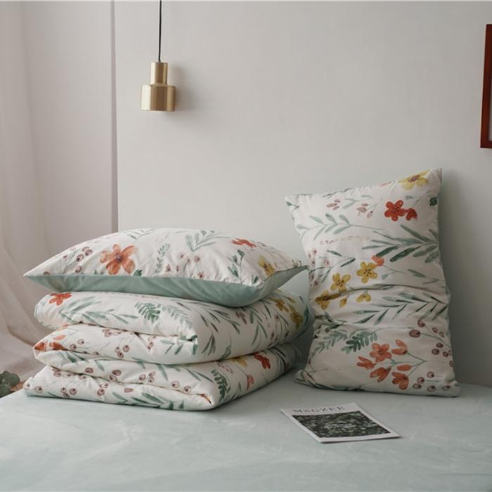 91家纺网 家纺一手货源 找家纺 棉眠 2019新款棉加绒四件套 夏意