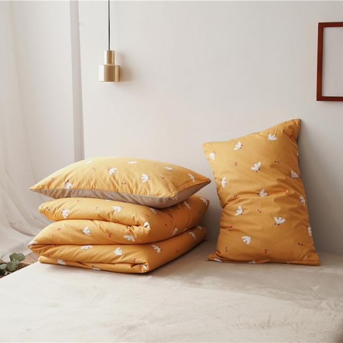 91家纺网 家纺一手货源 找家纺 棉眠 2019新款棉加绒四件套 小鸽子