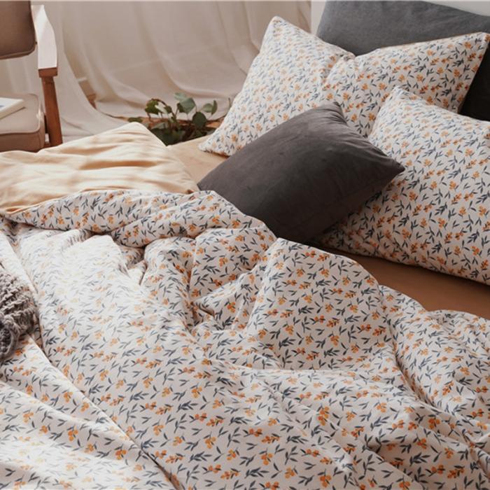 91家纺网 家纺一手货源 找家纺 棉眠 2019新款棉加绒四件套 小枇杷