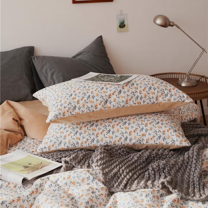 91家纺网 家纺一手货源 找家纺 棉眠 2019新款棉加绒四件套 小枇杷