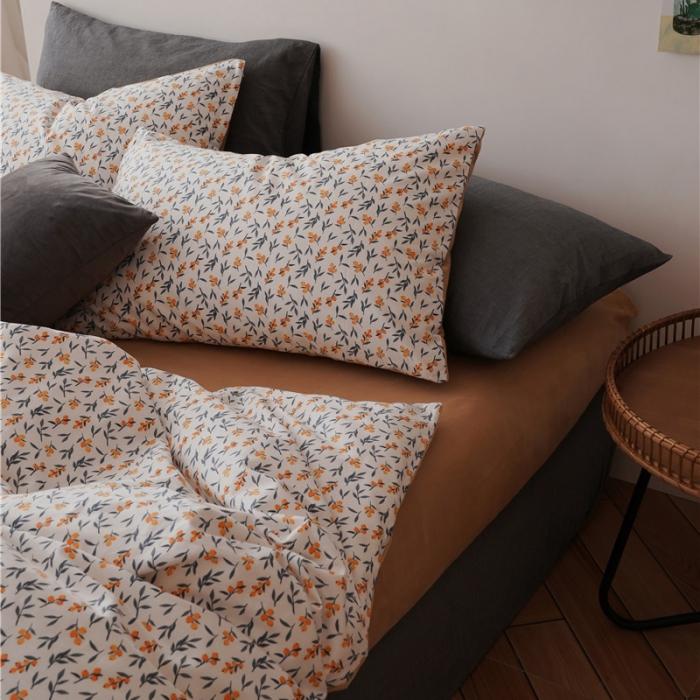 91家纺网 家纺一手货源 找家纺 棉眠 2019新款棉加绒四件套 小枇杷