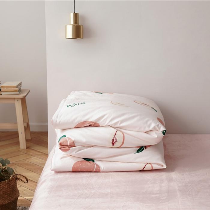 91家纺网 家纺一手货源 找家纺 棉眠 2019新款棉加绒四件套 小桃桃