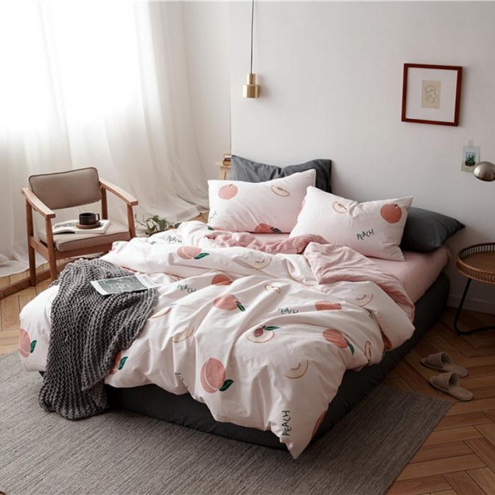 91家纺网 家纺一手货源 找家纺 棉眠 2019新款棉加绒四件套 小桃桃