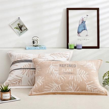 91家纺网 家纺一手货源 找家纺 （总）混纺三层纱布非纯棉枕巾一对装全棉情侣枕头巾儿童款枕巾