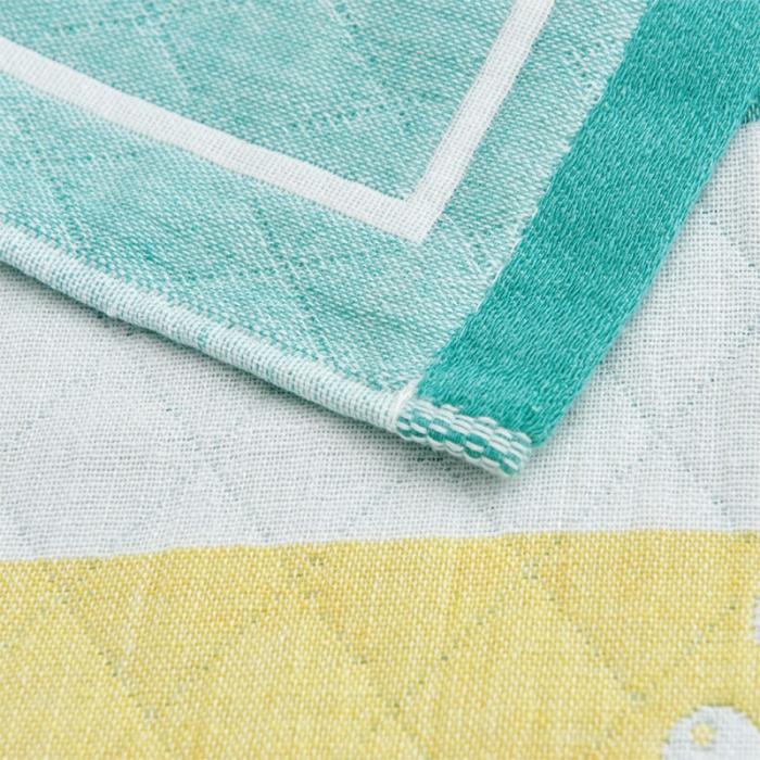 91家纺网 家纺一手货源 找家纺 混纺三层纱布非纯棉枕巾一对装比全棉成人情侣枕头巾儿童款枕巾 圣诞树-绿（一对）