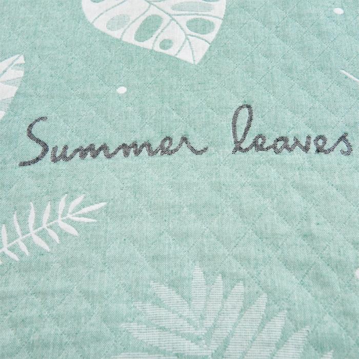 91家纺网 家纺一手货源 找家纺 混纺三层纱布非纯棉枕巾一对装比全棉成人情侣枕头巾儿童款枕巾 幸福芭蕉-绿（一对）