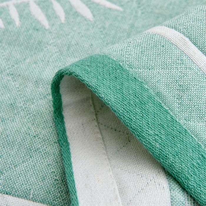 91家纺网 家纺一手货源 找家纺 混纺三层纱布非纯棉枕巾一对装比全棉成人情侣枕头巾儿童款枕巾 幸福芭蕉-绿（一对）