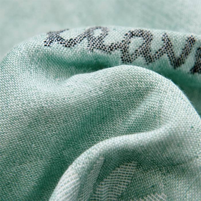 91家纺网 家纺一手货源 找家纺 混纺三层纱布非纯棉枕巾一对装比全棉成人情侣枕头巾儿童款枕巾 幸福芭蕉-绿（一对）