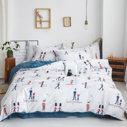 91家纺网 家纺一手货源 找家纺 （总）宝齐莱家纺 印花三件套四件套床单款