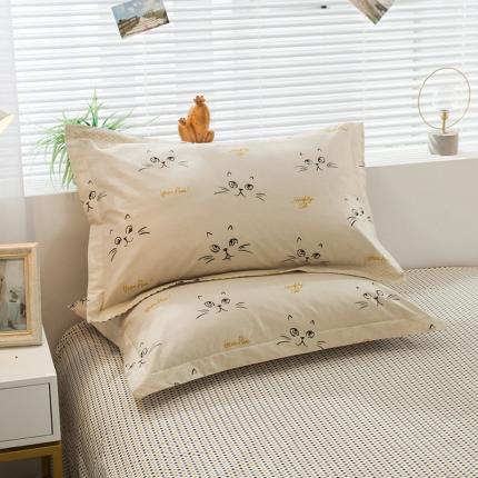 91家纺网 家纺一手货源 找家纺 宝齐莱家纺 单品印花枕套一只 招财猫