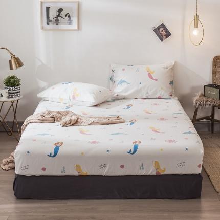 91家纺网 家纺一手货源 找家纺 （总）宝齐莱家纺 2019全棉小清新印花床笠套件