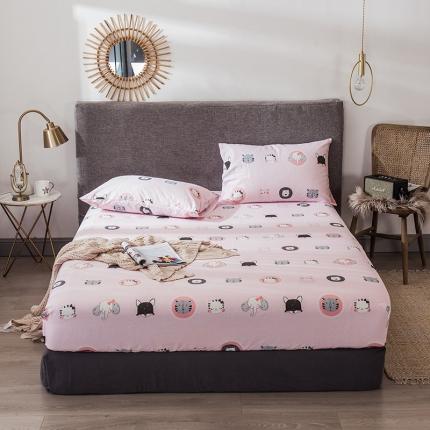 91家纺网 家纺一手货源 找家纺 宝齐莱家纺 2019全棉小清新印花单床笠 动物世界