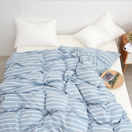 91家纺网 家纺一手货源 找家纺 MRPIG全尺寸定制水洗棉床单三件套纯棉单双人被套+一对枕套