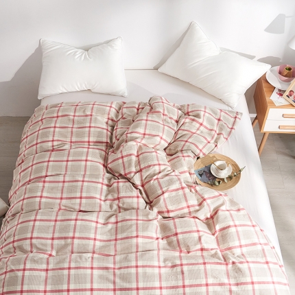 91家纺网 家纺一手货源 找家纺 MRPIG全尺寸定制水洗棉床单三件套纯棉单双人被套+一对枕套