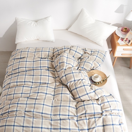 91家纺网 家纺一手货源 找家纺 MRPIG全尺寸定制水洗棉床单三件套纯棉单双人被套+一对枕套