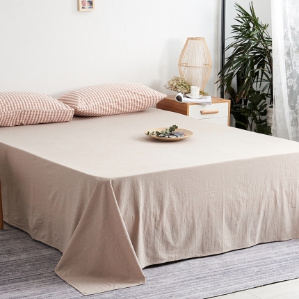 91家纺网 家纺一手货源 找家纺 MRPIG全尺寸定制水洗棉床单单件纯棉学生床罩单双人全棉被单