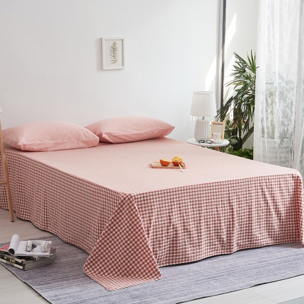 91家纺网 家纺一手货源 找家纺 MRPIG全尺寸定制水洗棉床单单件纯棉学生床罩单双人全棉被单