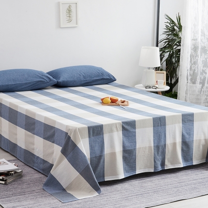 91家纺网 家纺一手货源 找家纺 MRPIG全尺寸定制水洗棉床单单件纯棉学生床罩单双人全棉被单