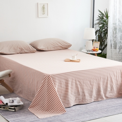 91家纺网 家纺一手货源 找家纺 MRPIG全尺寸定制水洗棉床单单件纯棉学生床罩单双人全棉被单