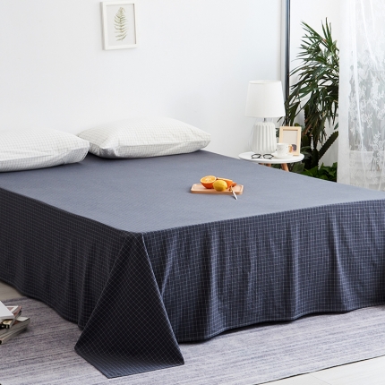 91家纺网 家纺一手货源 找家纺 MRPIG全尺寸定制水洗棉床单单件纯棉学生床罩单双人全棉被单