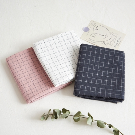 MR.PIG 全尺寸定制单品全棉色织枕套纯棉这套水洗棉枕头套