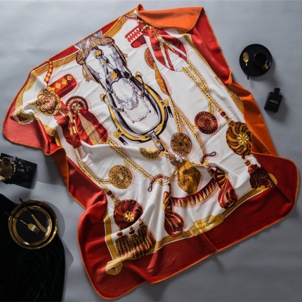 91家纺网 家纺一手货源 找家纺 （总）锦狐绒潮牌毛毯大牌风爱马仕空调毛毯一条定制高端礼品毛毯