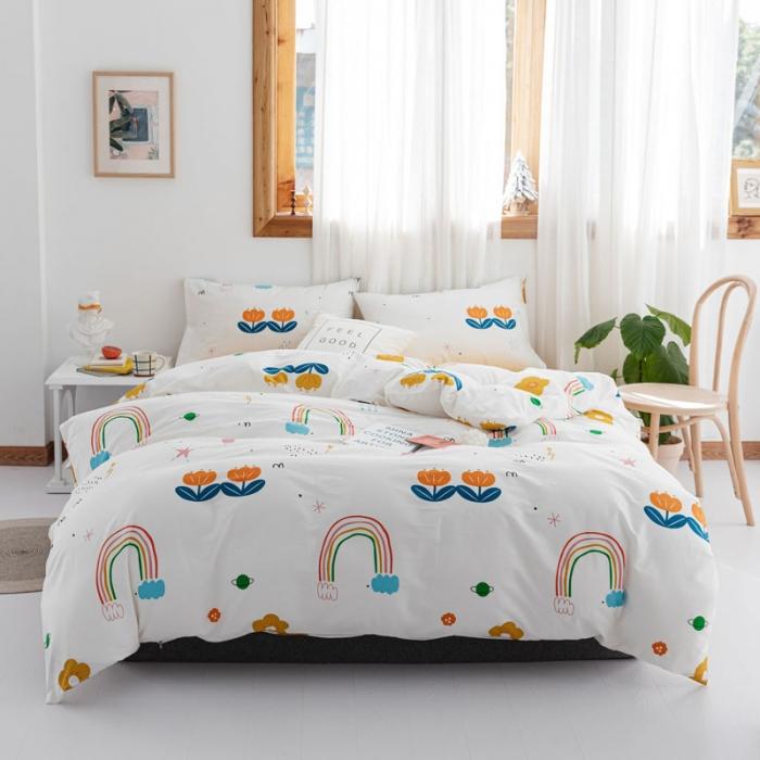 91家纺网 家纺一手货源 找家纺 （总）艾沁 2019全棉13372北欧简约抽象风四件套