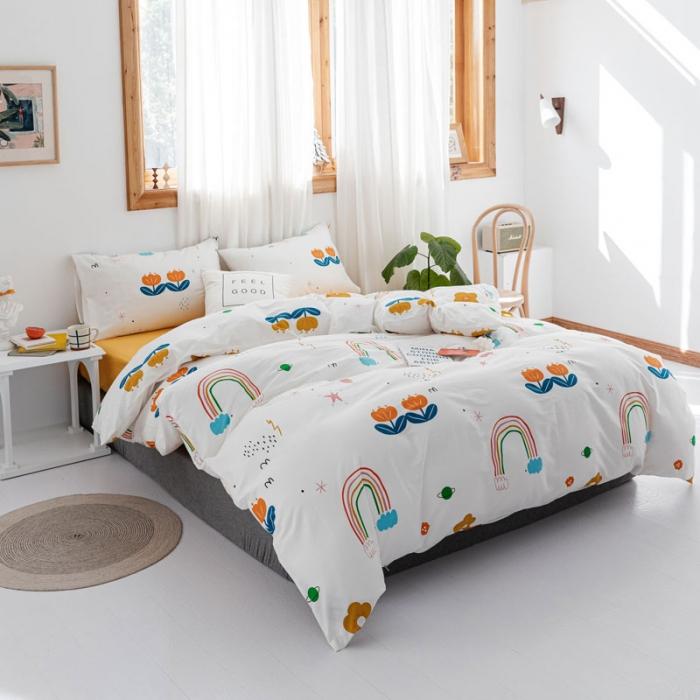 91家纺网 家纺一手货源 找家纺 （总）艾沁 2019全棉13372北欧简约抽象风四件套