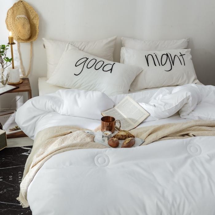 91家纺网 家纺一手货源 找家纺 窝米 2019新品圈圈被 白色