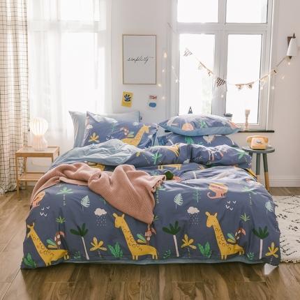 91家纺网 家纺一手货源 找家纺 （总）窝米 2019新款圆网棉加绒四件套床单款