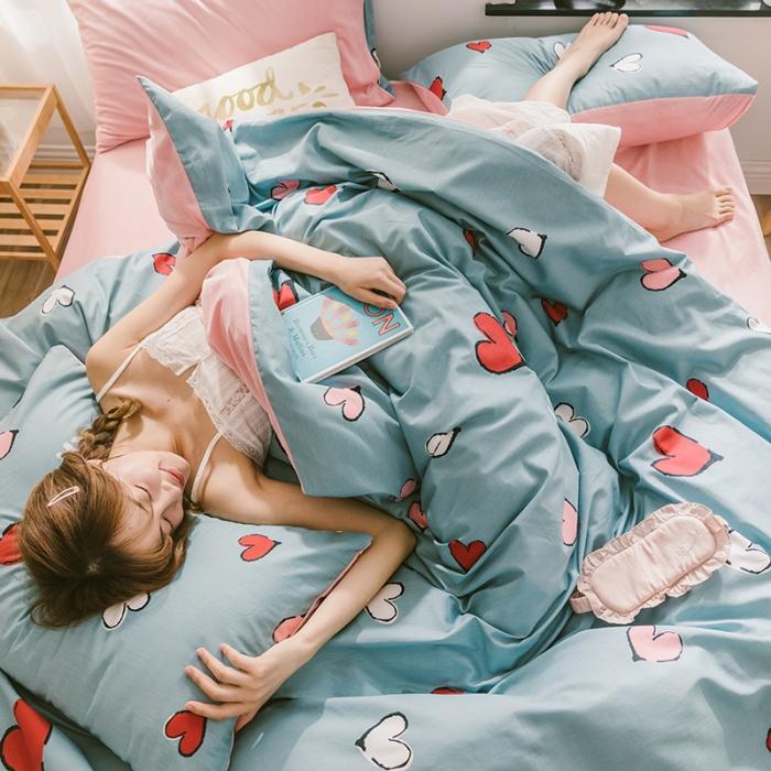 91家纺网 家纺一手货源 找家纺 （总）窝米 2019新款圆网棉加绒四件套床单款