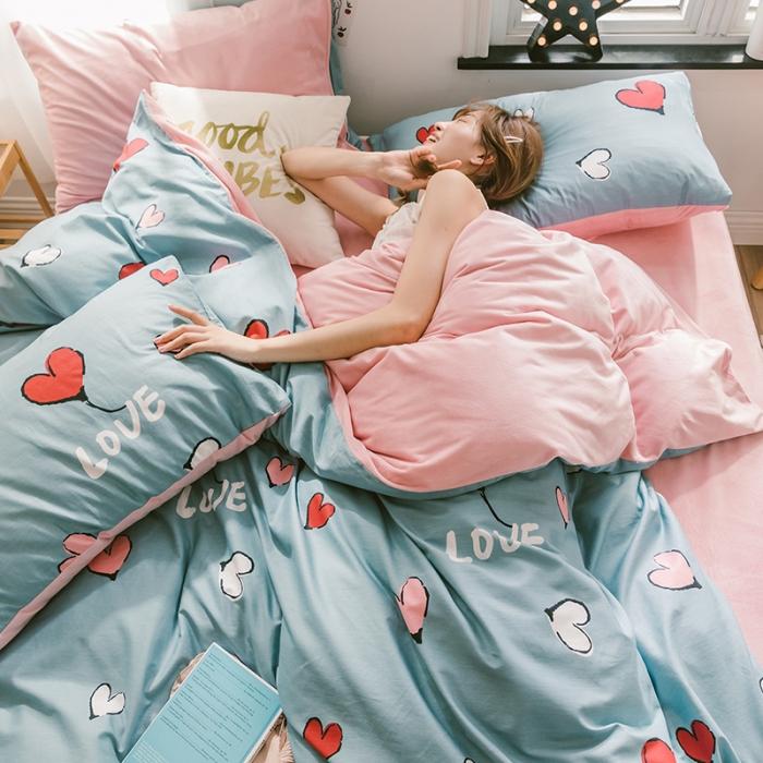 91家纺网 家纺一手货源 找家纺 （总）窝米 2019新款圆网棉加绒四件套床单款