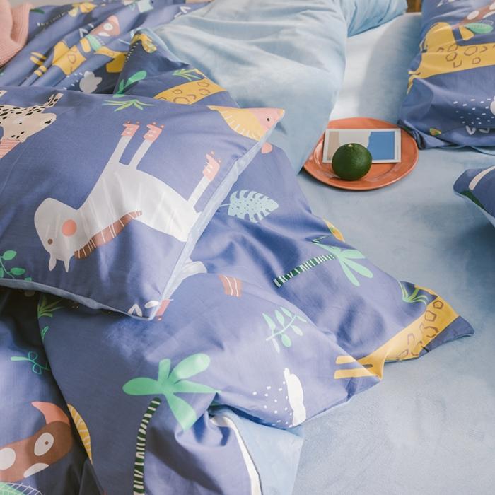 91家纺网 家纺一手货源 找家纺 窝米 2019新款圆网棉加绒四件套床单款 动物派对