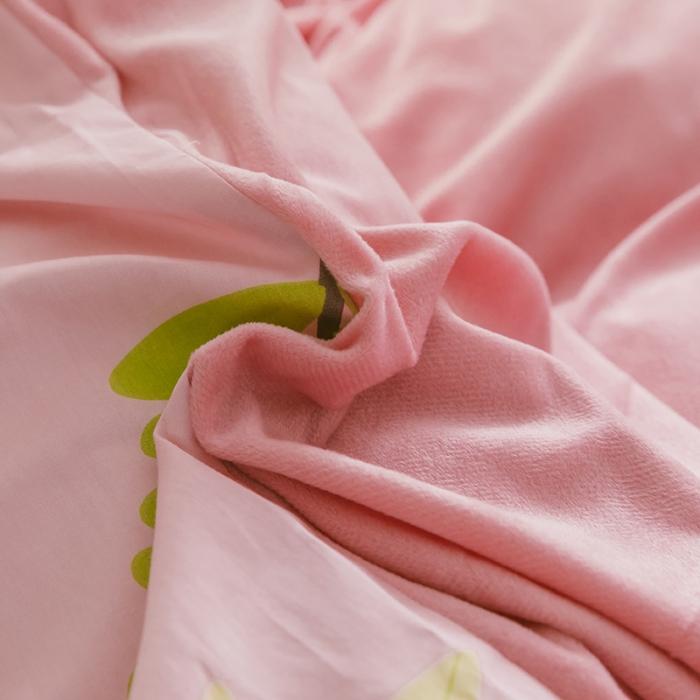 91家纺网 家纺一手货源 找家纺 窝米 2019新款圆网棉加绒四件套床单款 独角兽