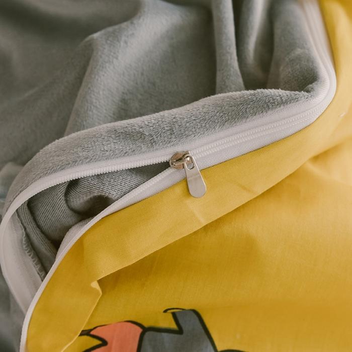 91家纺网 家纺一手货源 找家纺 窝米 2019新款圆网棉加绒四件套床单款 美好童年