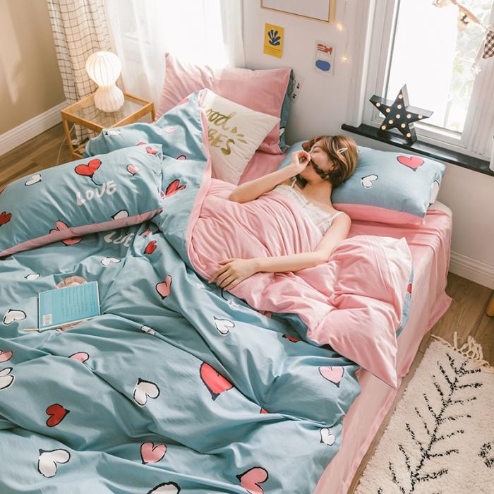 91家纺网 家纺一手货源 找家纺 窝米 2019新款圆网棉加绒四件套床单款 美研