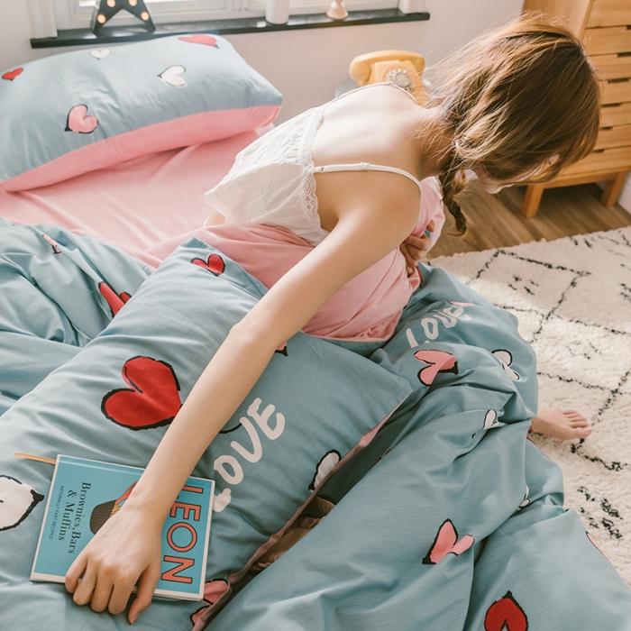 91家纺网 家纺一手货源 找家纺 窝米 2019新款圆网棉加绒四件套床单款 美研